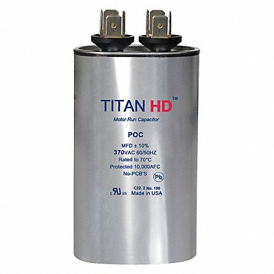 TITAN HD POC75A Motor Run Capacitor 7.5 MFD 2 1/16  H