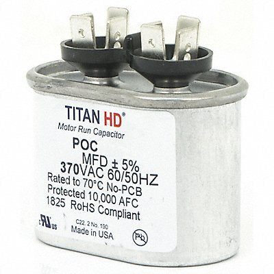 TITAN HD POC5A Motor Run Capacitor 5 MFD 2 1/16  H