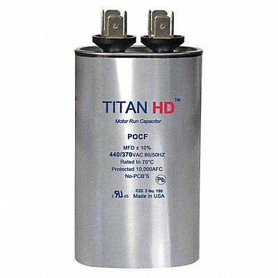 TITAN HD POCF60A Motor Run Capacitor 60 MFD 4 13/32  H