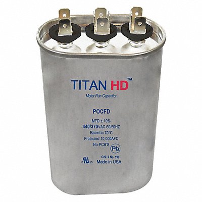 TITAN HD POCFD305A Dual Run Capacitor 30/5 MFD 3 13/32 H