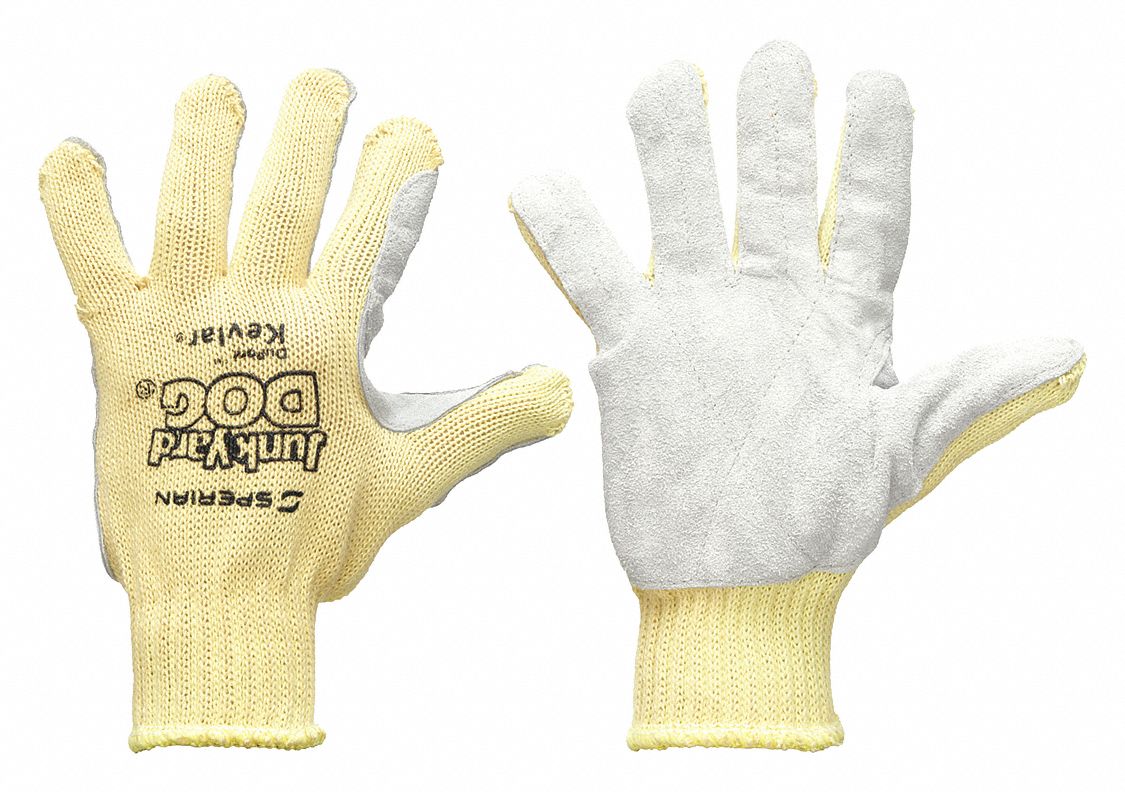 HONEYWELL KV18A10050 Leather Glove Kevlar(R)Shell Mens PR