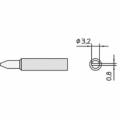 WELLER T0054485899 XNT Chisel Soldering Tip