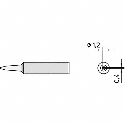 WELLER T0054486099 XNT Chisel Soldering Tip