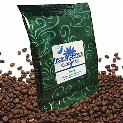 IRON BREW C50CTDRNF Coffee Arabica DeCaff Ground PK50