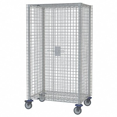 METRO MQSEC53VE Wire Security Cart Epoxy Coat 41x28x68