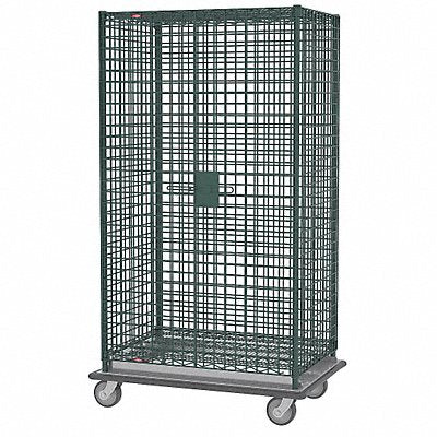 METRO SEC55LK3 Wire Security Cart Epoxy Coat 51x28x69