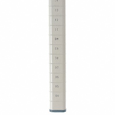 METRO MQ27UPE Shelving Post 27 3/16x27 3/16x1 3/4in Steel