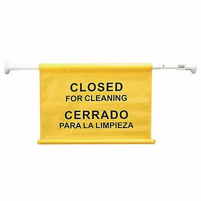 TOUGH GUY 320211 Door Barricade Sign 14in H Yellow