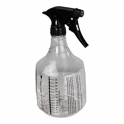 TOUGH GUY 120898 Trigger Spray Bottle 36oz 9 H Clear PK12