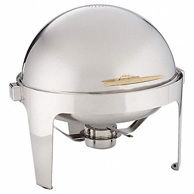 AMERICAN METALCRAFT GOLDAGRD18 Round Chafer 18 in H Gold/Silver