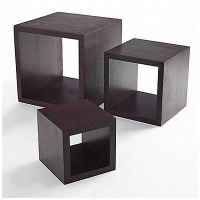 AMERICAN METALCRAFT RSM2 Riser Set 9.6 in W Mahogany Wood