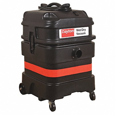 DAYTON MV18000GEV Shop Vacuum 18 gal Plastic 108 cfm