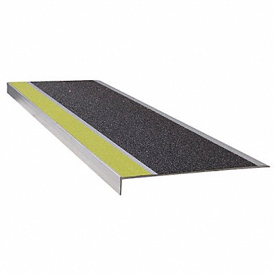 WOOSTER 311YB5 Stair Tread Yellow/Blk 60in W Extruded Aluminium