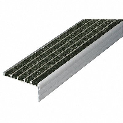 WOOSTER 132BLA4 Stair Nosing Black 48in W Extruded Aluminium