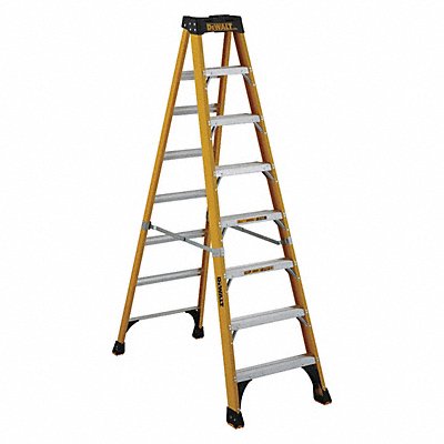 DEWALT DXL341008 Stepladder Fiberglass 8 ft H 375 lb Cap