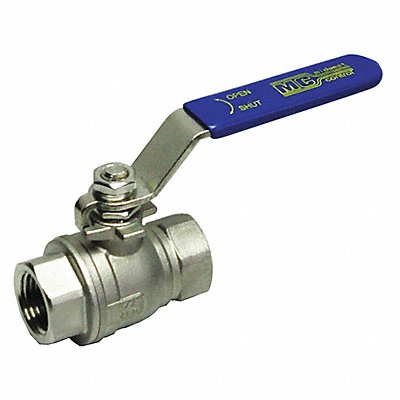 MIDWEST CONTROL SSF-100 Manual 2-Way Ball Valve NPT 316 SS