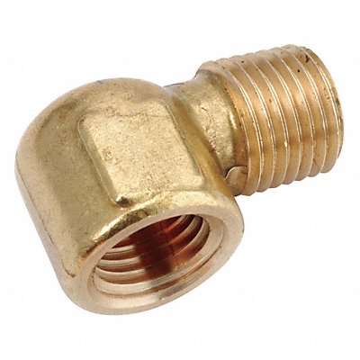 ANDERSON METALS 70621606 90 Street Elbow Brass 3/8 in NPTF x NPT