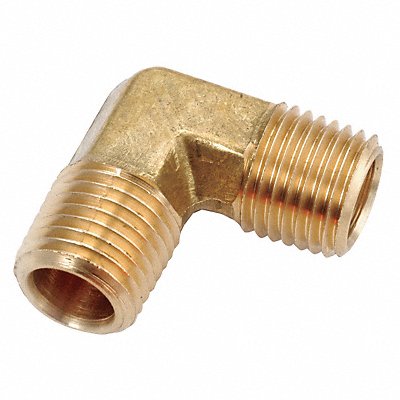 ANDERSON METALS 70623002 90 Elbow Brass 1/8 in Pipe Size MNPT