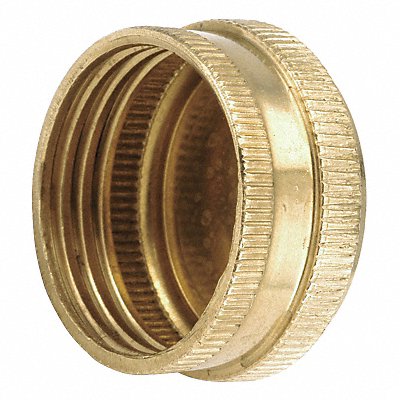 ANDERSON METALS 70740412 Garden Hose Cap Brass 11-1/2 GHT