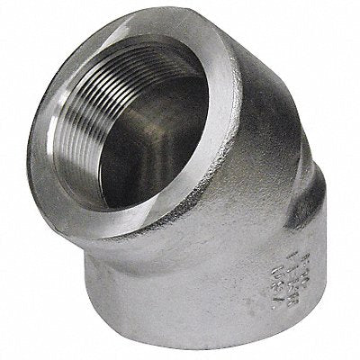 GRAINGER 4000300312 45 Elbow 304/304L SS 2 in Female NPT