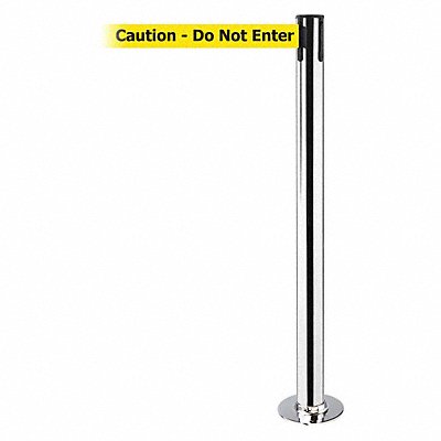 TENSABARRIER 889F3P3PSTDNOYAXC Fixed Barrier Post with Belt 7-1/2 ft L