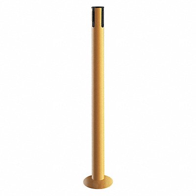 TENSABARRIER 889F3535RCV Receiver Post 36-1/2 In H Yellow