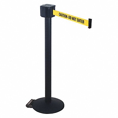 RETRACTA-BELT PM41230BACAU Barrier Post with Belt 40 in H 30 ft L