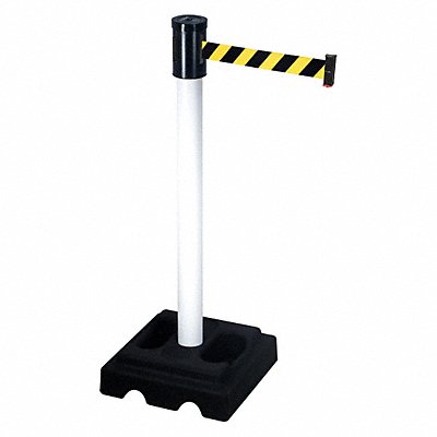 RETRACTA-BELT 322PWHBYD Barrier Post with Belt 40 in H 15 ft L