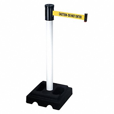 RETRACTA-BELT 322PWHCAU Barrier Post with Belt 40 in H 15 ft L