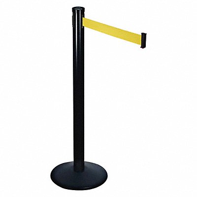 RETRACTA-BELT 301BAYW Barrier Post with Belt 40 in H Sloped