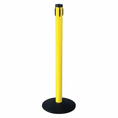 RETRACTA-BELT 301YARCV Receiver Post 40 In H Yellow Aluminum