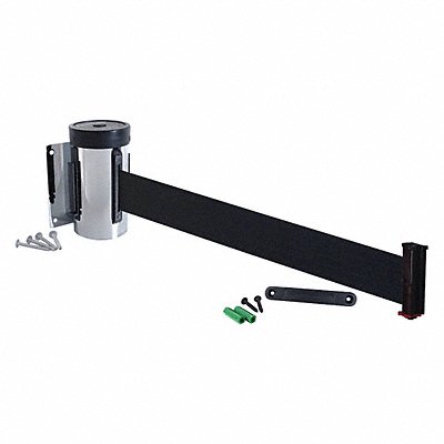 RETRACTA-BELT WM700PCBKRE Wall Barrier 10ft Black Belt