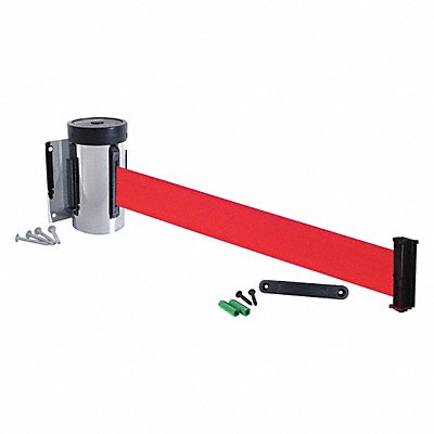 RETRACTA-BELT WM700PCRDRE Wall Barrier 10ft Red Belt