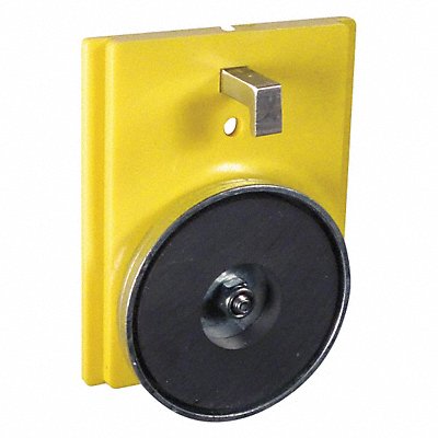 RETRACTA-BELT WP412MYW Magnetic/Clip Mount Plate 4 H Yellow