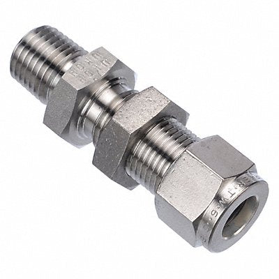 PARKER 6MBC4N316 Bulkhead Connect SS A-LOKxM 3/8Inx1/4In