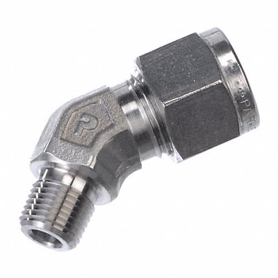 PARKER 6MVEL2N316 Elbow 45 SS A-LOKxM 3/8Inx1/8In