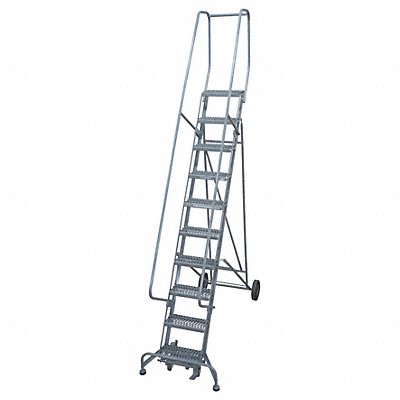 COTTERMAN 6510R1830A3E10B4BW5C1P6 Rolling Ladder Handrail Platform 100 In H