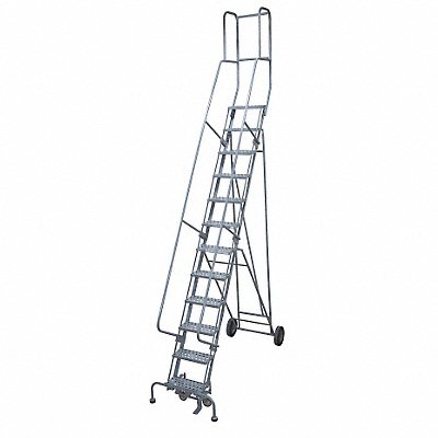 COTTERMAN 6512R1830A6E10B4BW5C1P3 Rolling Ladder Handrail Platform 120 In H