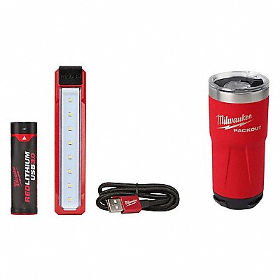 MILWAUKEE 21122148228392R Flood Light Kit and Tumbler