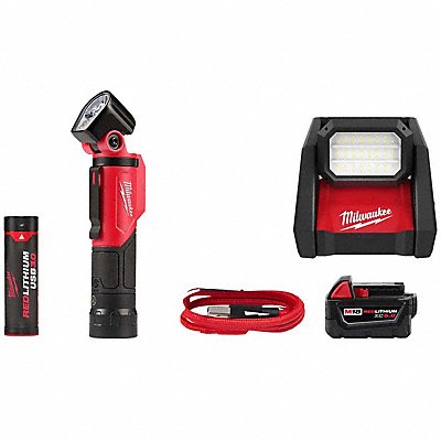 MILWAUKEE 21132123662048100000 Flashlight + M18 Light + XC5.0 Battery