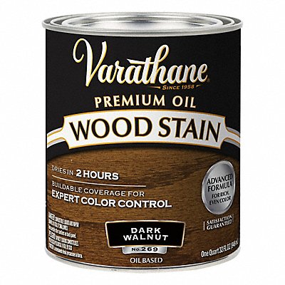 VARATHANE 211730H Wood Stain Dark Walnut Translucent 1 qt.