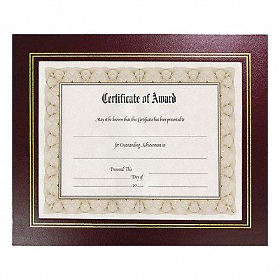 NUDELL 21200 Leatherette Frame 8.5x11 Burgundy PK2