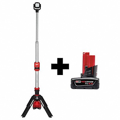 MILWAUKEE 21322000000000 M12 ROCKET Tower Light M12 4.0 Battery
