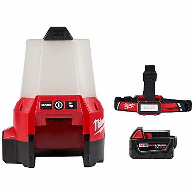 MILWAUKEE 21442021152148100000 Work Light Headlamp and Battery