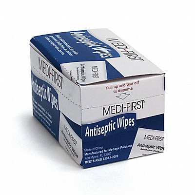 GRAINGER 21471 Topical Antiseptic Wipes PK20