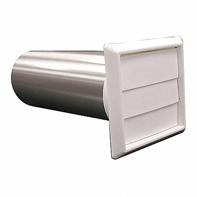 JONES STEPHENS D04025 Dryer Vent Hood Asmbly Louvered 4 White