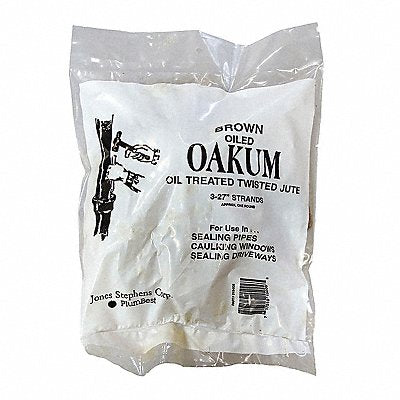 JONES STEPHENS O15006 Random Cut Oakum Brown 1 lb Bag