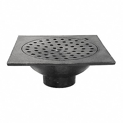 JONES STEPHENS D76303 Bell Trap w/Bell No Hub Outlet 9x9x3