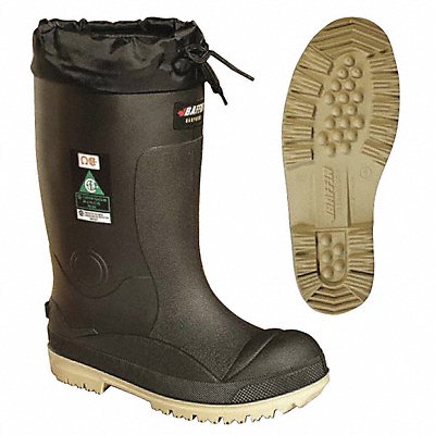 BAFFIN 23590000 G5140 Rubber Boot Men s 9 Knee Black PR