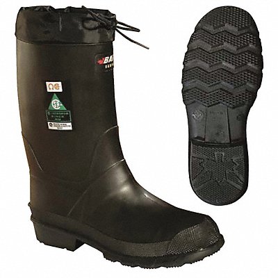 BAFFIN 85740000 G5142 Rubber Boot Men s 10 Mid-Calf Black PR